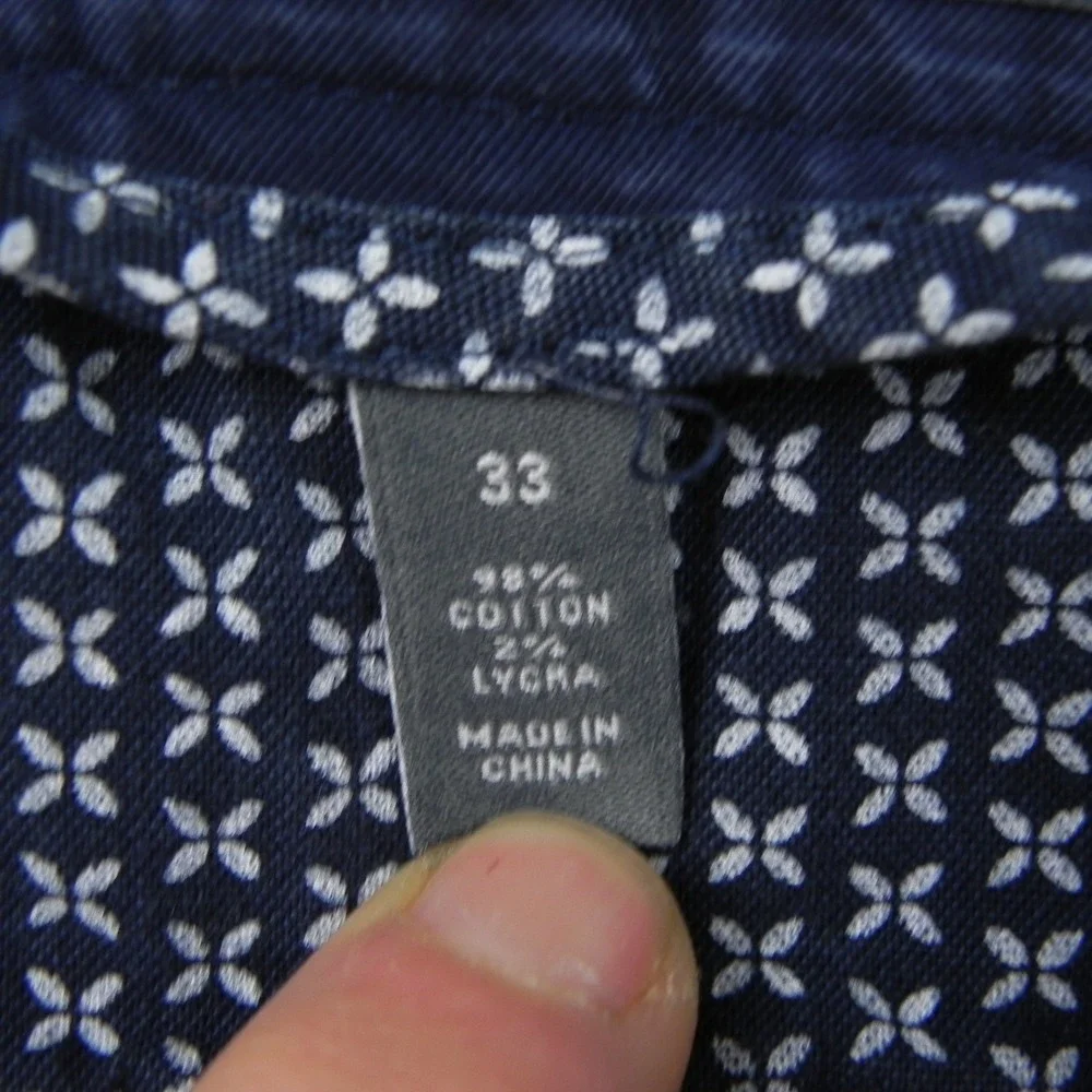 Bonobos Chino Shorts Mens 33 Navy Blue Stretch 9 Inseam Casual Cotton Shorts